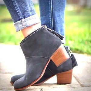 TOMS Leila Castlerock Ankle Booties 8.5